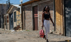 Le quartier Nuevo Amanecer, à Santiago du Chili, le 11 novembre 2025 ( AFP / Javier TORRES )