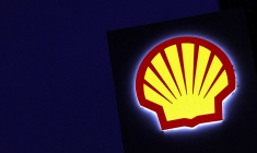 Le logo de la compagnie pétrolière et gazière Shell