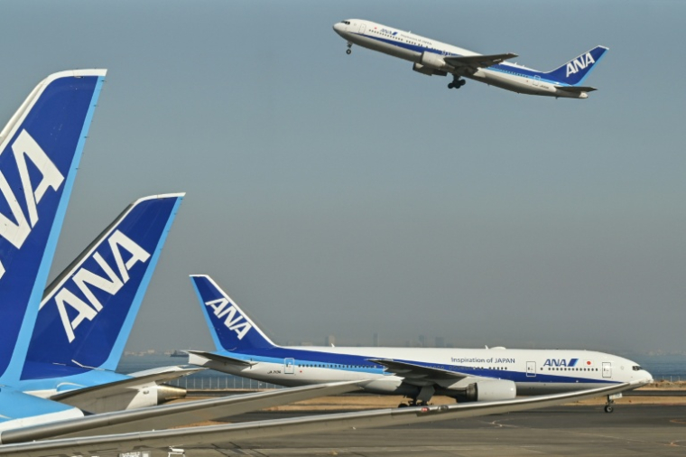 Décollage le 30 janvier 2024 à l'aéroport international d'Haneda, à Tokyo. ( AFP / Richard A. Brooks )