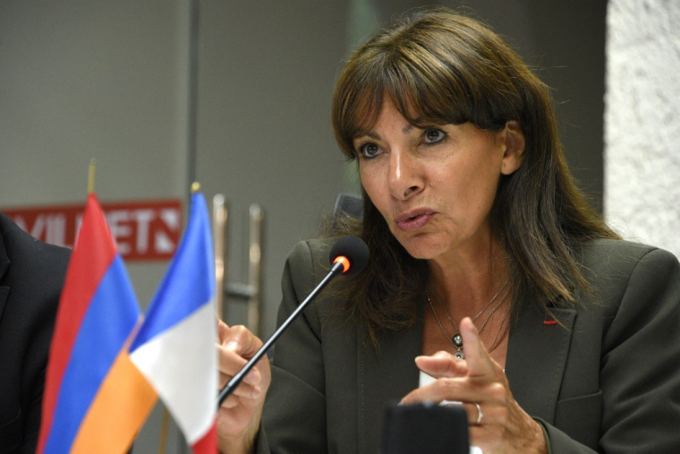 Anne Hidalgo à Goris, en Arménie, le 30 août 2023. ( AFP / KAREN MINASYAN )