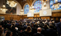 Première audience devant la Cour internationale de Justice, le 12 janvier 2026 à La Haye, la Gambie accusant la Birmanie de génocide contre sa minorité musulmane, les Rohingyas ( ANP / Phil Nijhuis )