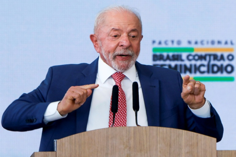 Le président brésilien Luiz Inacio Lula da Silva à Brasilia au Brésil le 20 mai 2026 ( AFP / Sergio Lima )