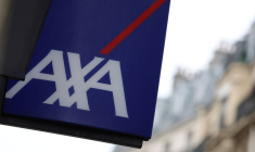 Le logo d'Axa à Paris