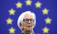 La présidente de la BCE Christine Lagarde. ( AFP / FREDERICK FLORIN )