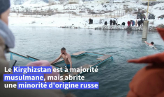 Les chrétiens du Kirghizistan plongent dans l'eau glacée pour l'Épiphanie