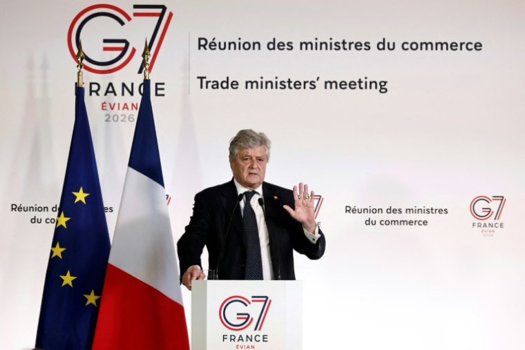 Le ministre délégué au commerce extérieur Nicolas Forissier à Paris le 6 mai 2026 ( POOL / Benoit Tessier )