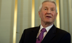 Thorbjørn Jagland, lors président du Comité Nobel norvégien, le 9 décembre 2010 à Oslo ( AFP / ODD ANDERSEN )