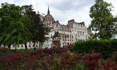 Le Parlement hongrois, à Budapest, le 7 mai 2026 ( AFP / Attila KISBENEDEK )