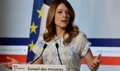 Maud Bregeon, porte-parole du gouvernement et ministre déléguée à l'Energie, à Paris le 15 avril 2026. ( AFP / Ludovic MARIN )