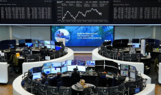 Graphique de l'indice allemand DAX à la bourse de Francfort