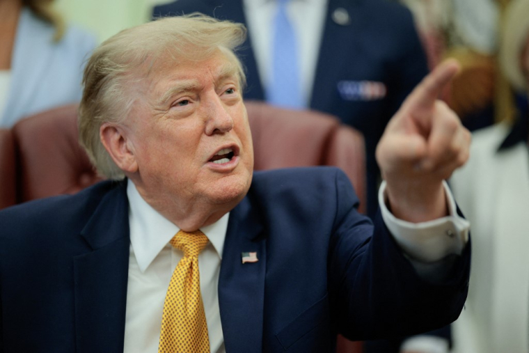 Donald Trump à Washington, aux États-Unis, le 3 août 2026. ( GETTY IMAGES NORTH AMERICA / CHIP SOMODEVILLA )