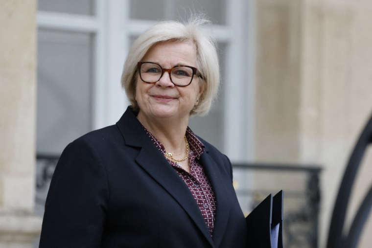 Catherine Vautrin à Paris, le 22 janvier 2025. ( AFP / LUDOVIC MARIN )
