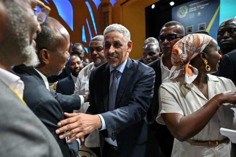 L'ancien ministre mauritanien de l'Economie, Sidi Ould Tah, élu président de la Banque africaine de développement (BAD), le 29 mai 2025 à Abidjan, en Côte d'Ivoire ( AFP / Issouf SANOGO )