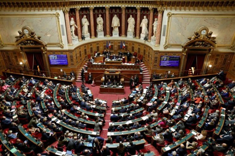 Le Sénat, le 26 novembre 2025 à Paris ( AFP / GEOFFROY VAN DER HASSELT )