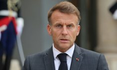 Le président Emmanuel Macron à l'Elysée, le 3 septembre 2025 à Paris ( AFP / Ludovic MARIN )