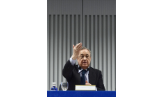 Florentino Perez, PDG du groupe de constrcution ACS. ( AFP / PIERRE-PHILIPPE MARCOU )