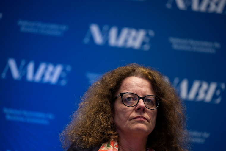 Isabel Schnabel, à Washington, en mars 2023 ( AFP / ANDREW CABALLERO-REYNOLDS )