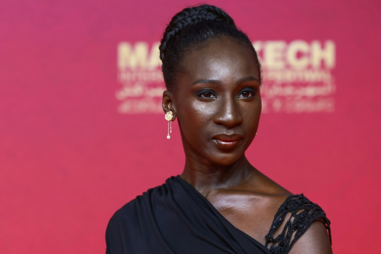 L'actrice Eye Haïdara à Marrakech au Maroc le 6 décembre 2025 ( AFP / Abdel Majid BZIOUAT )