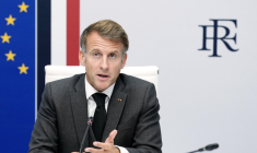 Emmanuel Macron à l'Elysée à Paris le 22 octobre 2026 ( POOL / Teresa Suarez )