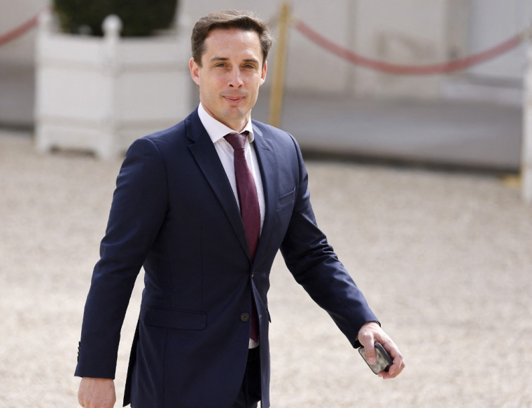 Jean-Baptiste Djebbari à Paris, le 7 mai 2022. ( AFP / LUDOVIC MARIN )