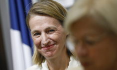 Astrid Panosyan-Bouvet, le 23 septembre 2024, à Paris ( AFP / IAN LANGSDON )