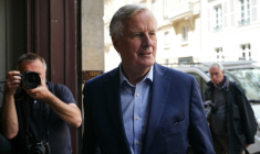 Michel Barnier à Paris, le 12 juin 2024. ( AFP / DIMITAR DILKOFF )