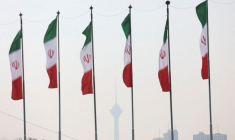 Des drapeaux iraniens à Téhéran