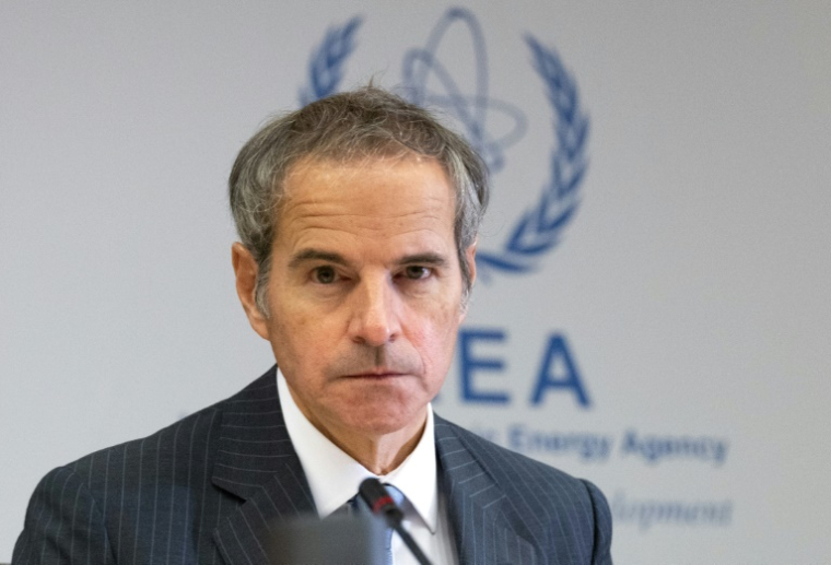 Le directeur général de l'Agence internationale de l'énergie atomique (AIEA), Rafael Grossi, lors d'une réunion extraordinaire du Conseil des gouverneurs de l'AIEA au siège de l'agence à Vienne, en Autriche, le 23 juin 2025 ( AFP / Joe Klamar )
