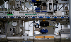 Vue de l'usine d'hydrogène propre Haru Oni