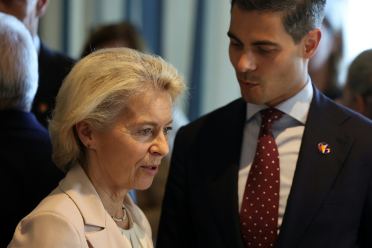 La présidente de la Commission européenne Ursula von der Leyen au sommet à Tivat le 5 juin 2026 ( AFP / Ludovic MARIN )