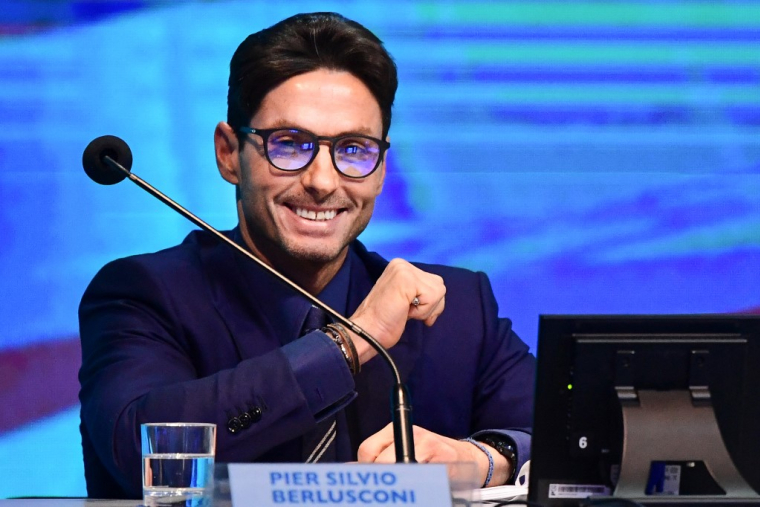 Pier Silvio Berlusconi, à Milan, en janvier 2020 ( AFP / MIGUEL MEDINA )