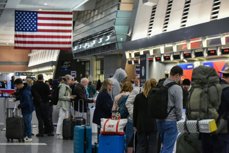 L'aéroport international de Boston Logan, dans le Massachusetts, le 10 novembre 2025  ( AFP / Joseph Prezioso )