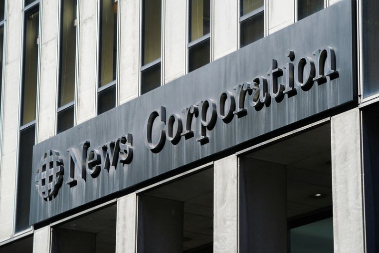 Le siège de News Corp alors que Rupert Murdoch quitte la présidence de News Corp et Fox
