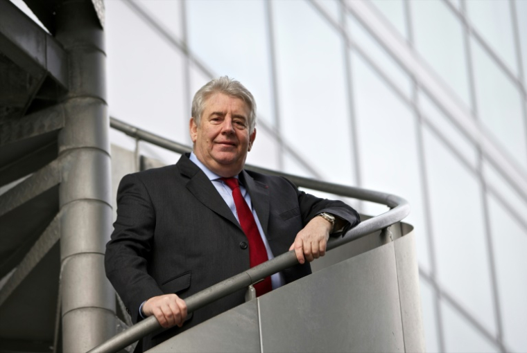 Le maire (LREM) de Besançon Jean-Louis Fousseret, le 21 février 2013 dans sa ville ( AFP / PATRICE COPPEE )