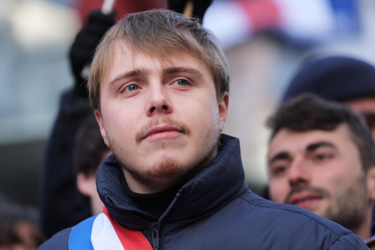 Louis Boyard, le 21 janvier 2023, à Paris ( AFP / Thomas SAMSON )
