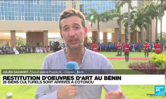 Bénin: les œuvres d'art restituées par la France sont arrivées à Cotonou