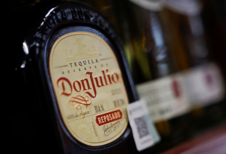 Une bouteille de Don Julio, tequila de Diageo