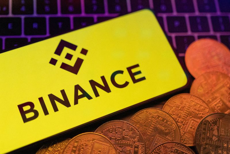 Illustration d'un smartphone avec le logo de Binance affiché