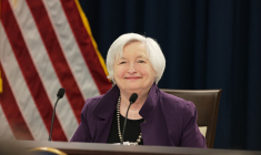 Il n'y aura pas que le soleil qui s'éclipse à Jackson Hole, selon Véroniques Riches-Flores, les banquiers centraux pourraient être eux être tentés d'éclipser les sujets importants. Ici, Janet Yellen, présidente de la Fed (crédit : Federal Reserve)