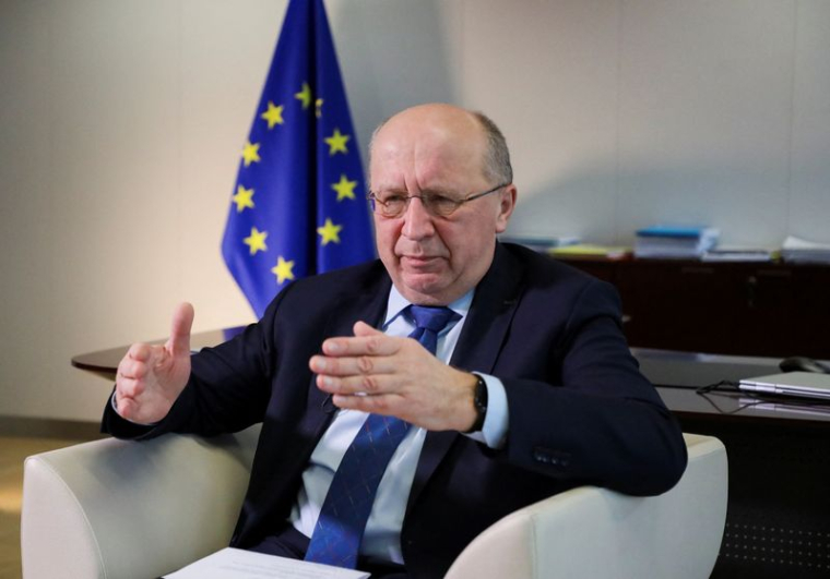 Le commissaire européen à la Défense Andrius Kubilius