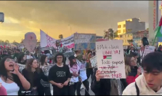 Manifestation propalestinienne en Colombie au 2e anniversaire du 7-Octobre