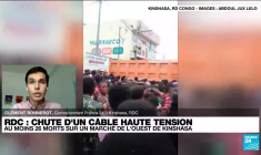 RDC : au moins 26 morts sur un marché de Kinshasa après la chute d'un câble haute tension