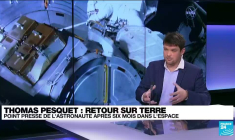 Thomas Pesquet se dit "très satisfait" de sa mission dans l'espace