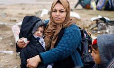 Des Palestiniens fuyant Khan Younès