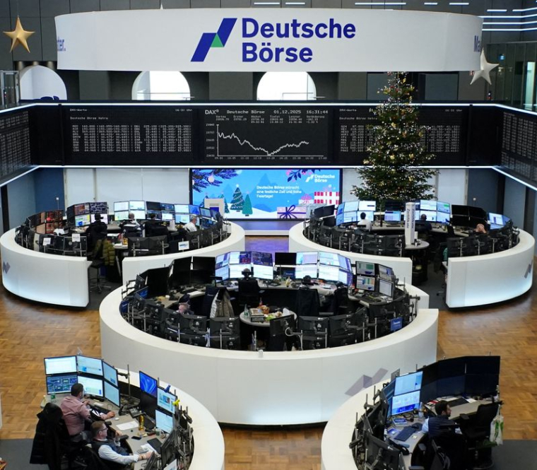 Graphique de l'indice allemand DAX à la bourse de Francfort