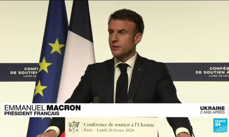 Ukraine : Emmanuel Macron n'exclut pas l'envoi de troupes occidentales à l'avenir