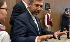 Le vice-ministre iranien des Affaires étrangères, Saeed Khatibzadeh, lors du 5e Forum diplomatique d' Antalya, dans le sud-ouest de la Turquie, le 18 avril 2026 ( AFP / Fulya OZERKAN )