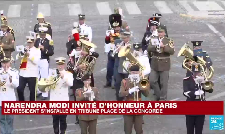 Défilé du 14-Juillet : des rafales français et indiens dans le ciel parisien
