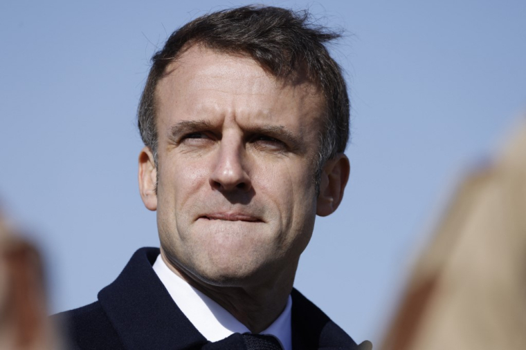 Emmanuel Macron à Amman, en Jordanie, le 22 décembre 2023. ( AFP / LUDOVIC MARIN )
