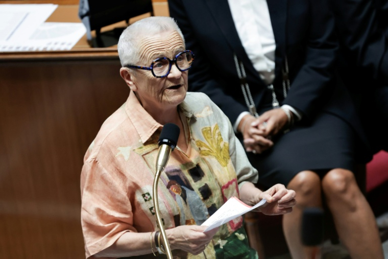 La ministre de l'Aménagement du territoire et de la Décentralisation Françoise Gatel à une séance de questions au gouvernement à l'Assemblée nationale à Paris, le 15 juillet 2026 ( AFP / STEPHANE DE SAKUTIN )